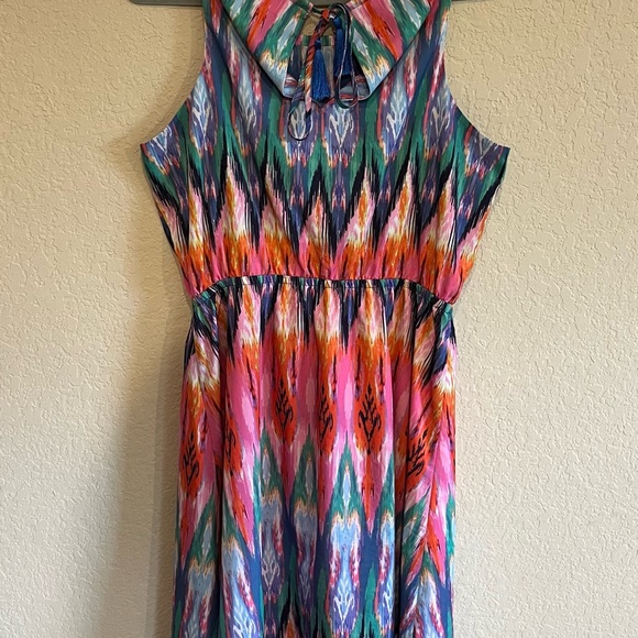 Athleta Martinique Mulicolor Ikat Dress - Picture 6 of 9